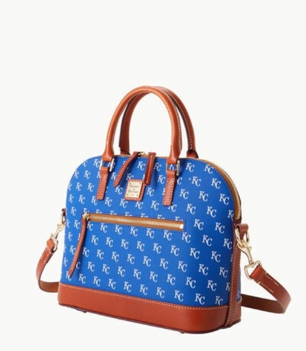 Royal Dooney And Bourke MLB Royals Domed Zip Women's Satchel Bags | 50PYMAVGN