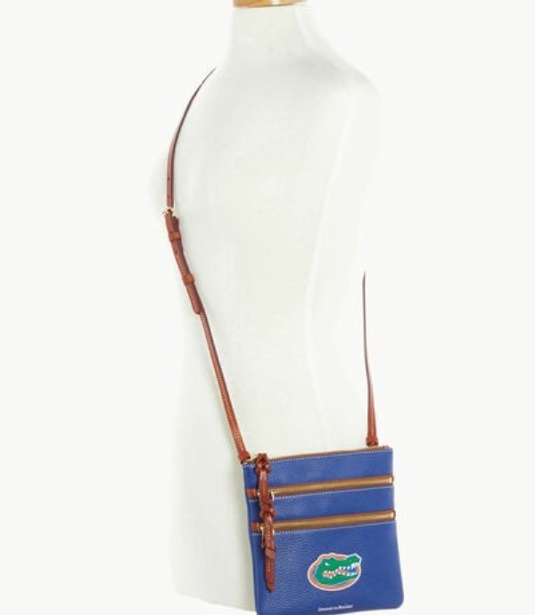 Royal Dooney And Bourke NCAA Florida Triple Zip Women's Crossbody Bags | 51HRMWFIC