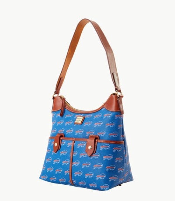 Royal Dooney And Bourke NFL Bills Zip Women's Hobo Bag | 64TRIHZPU