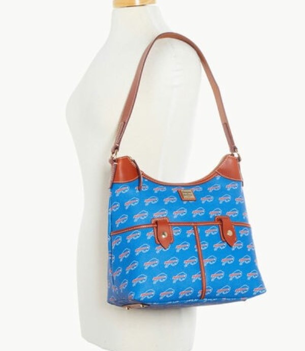 Royal Dooney And Bourke NFL Bills Zip Women's Hobo Bag | 64TRIHZPU