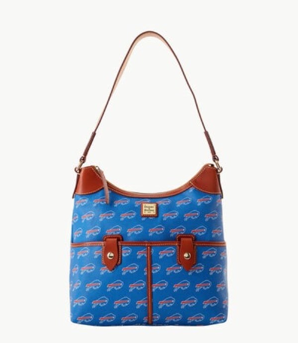 Royal Dooney And Bourke NFL Bills Zip Women\'s Hobo Bag | 64TRIHZPU