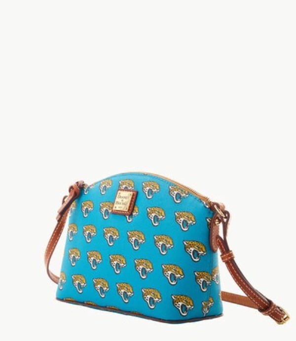 Turquoise Dooney And Bourke NFL Jaguars Suki Women's Crossbody Bags | 04JEBALSF