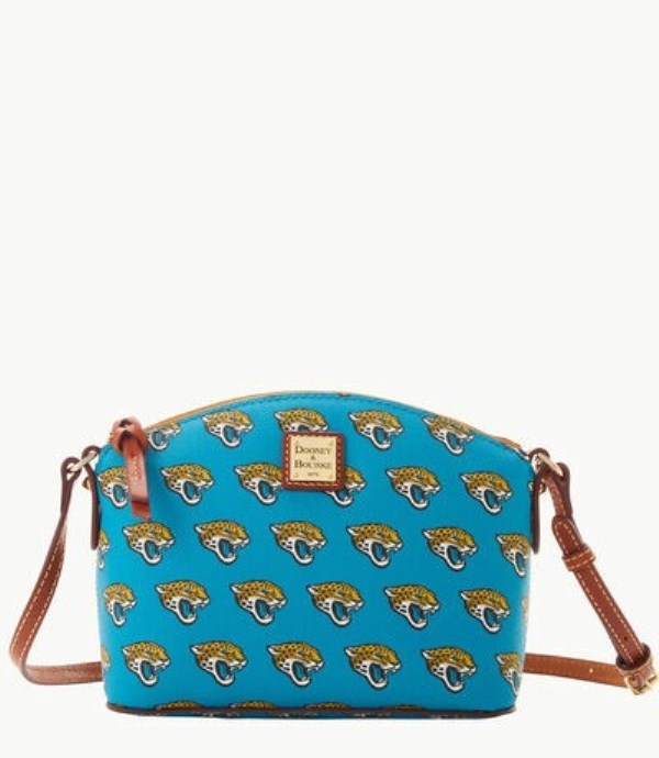 Turquoise Dooney And Bourke NFL Jaguars Suki Women\'s Crossbody Bags | 04JEBALSF