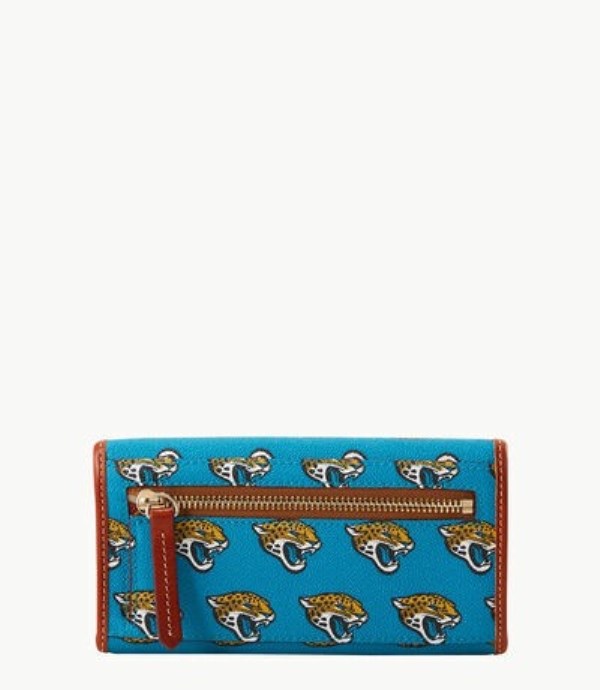 Turquoise Dooney And Bourke NFL Jaguars Continental Women's Clutch Bag | 93WFZROPS