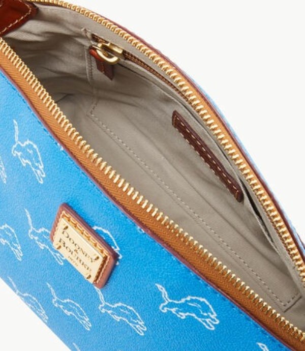 Turquoise Dooney And Bourke NFL Lions Suki Women's Crossbody Bags | 01XJGSLWM