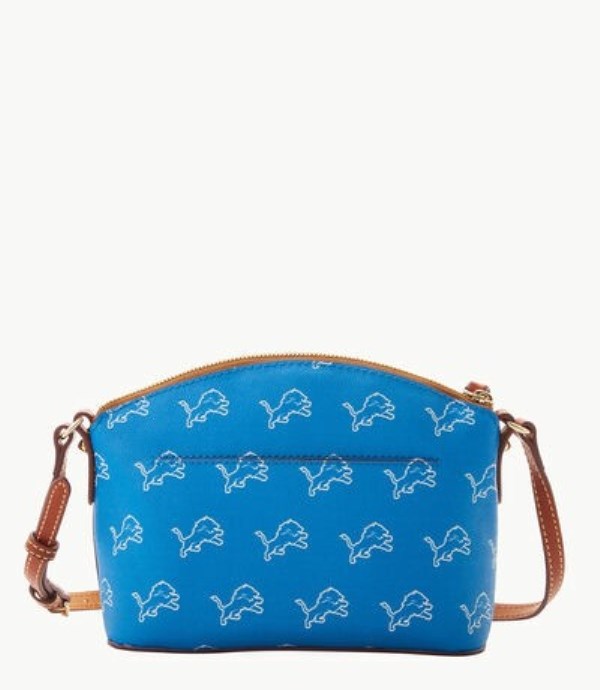 Turquoise Dooney And Bourke NFL Lions Suki Women's Crossbody Bags | 01XJGSLWM