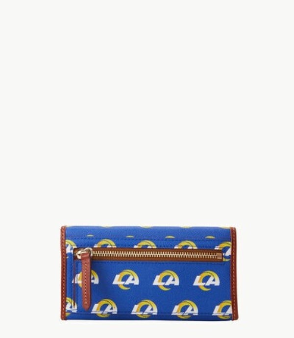 Turquoise Dooney And Bourke NFL Rams Continental Women's Clutch Bag | 38VHUYQFM