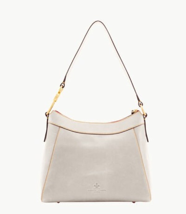 White Dooney And Bourke Florentine Large Cassidy Women's Hobo Bag | 02ZCPNDXM