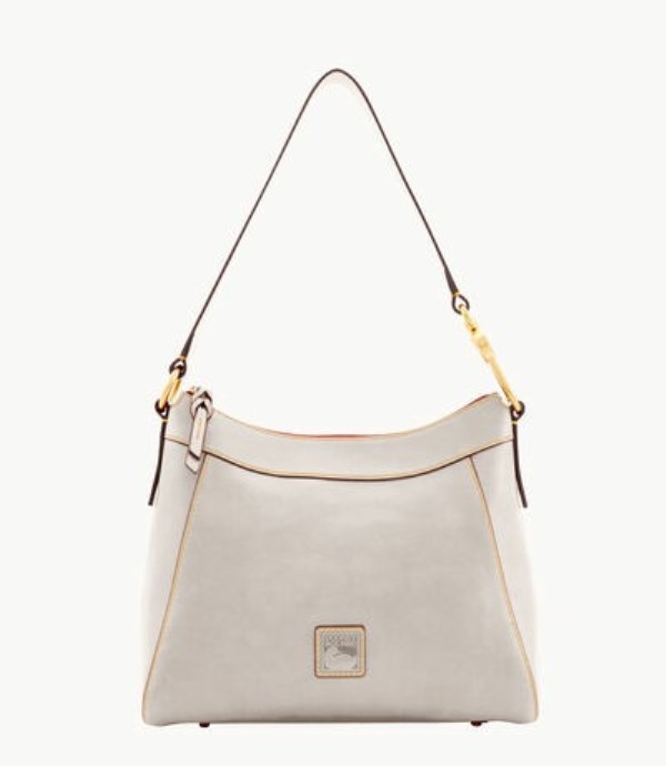 White Dooney And Bourke Florentine Large Cassidy Women\'s Hobo Bag | 02ZCPNDXM