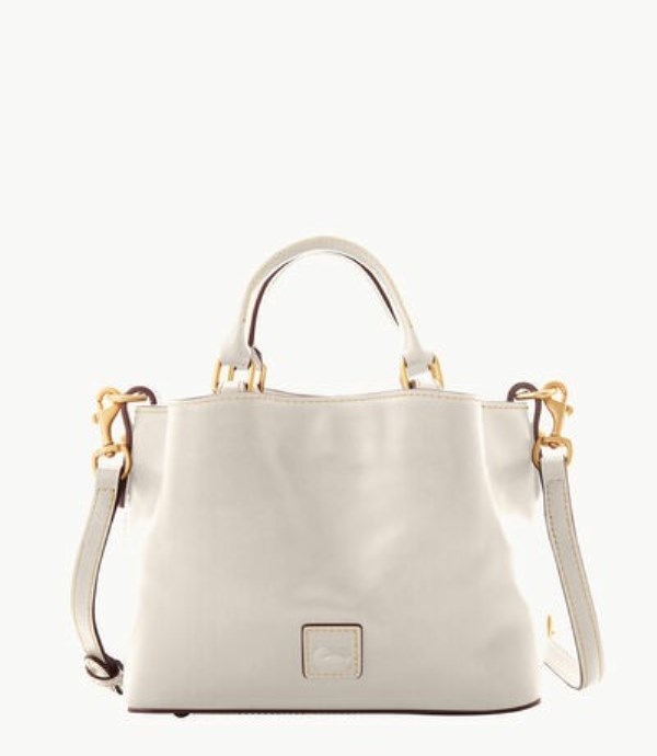 White Dooney And Bourke Florentine Mini Barlow Women\'s Satchel Bags | 42OVEHAYK