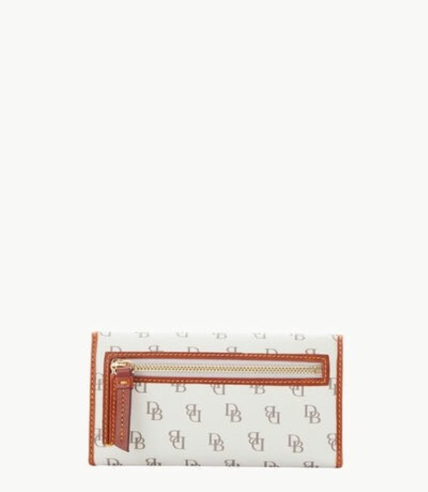 White Dooney And Bourke Gretta Continental Women's Clutch Bag | 67FULAKRS