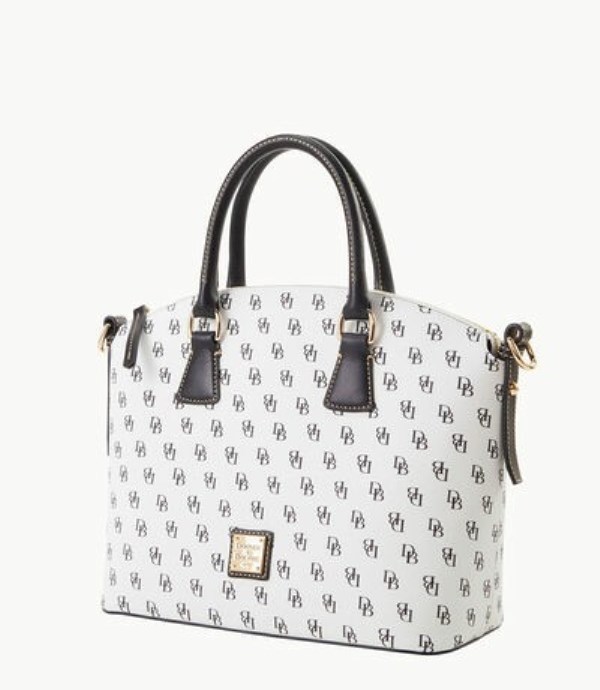 White Dooney And Bourke Gretta Domed Women's Satchel Bags | 45KTPQZID