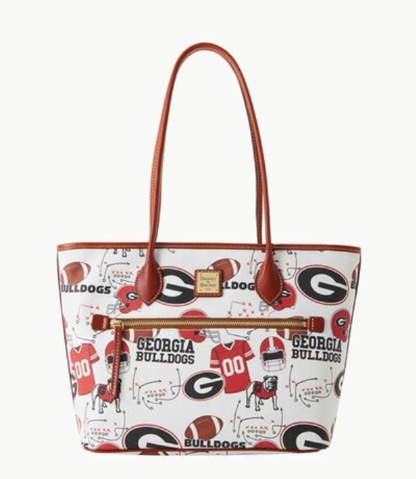 White Dooney And Bourke NCAA University Of Georgia Women\'s Tote Bags | 27GVHKCSD