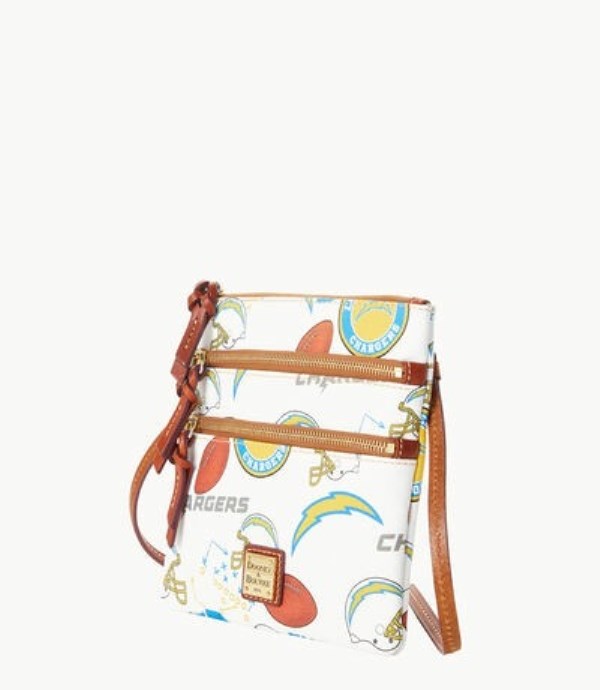 White Dooney And Bourke NFL Chargers Women's Crossbody Bags | 98TBZHRUC