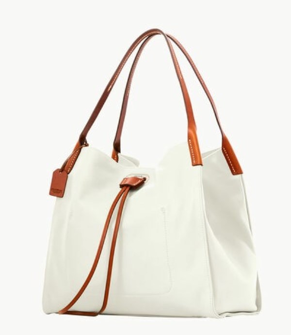 White Dooney And Bourke Oncour Elba Full Up Women's Shoulder Bags | 02KOWSAJL