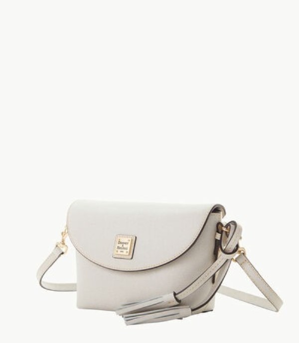 White Dooney And Bourke Saffiano Women's Crossbody Bags | 06OYLFCRJ