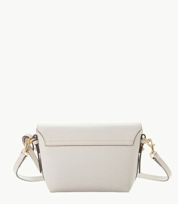 White Dooney And Bourke Saffiano Women's Crossbody Bags | 06OYLFCRJ