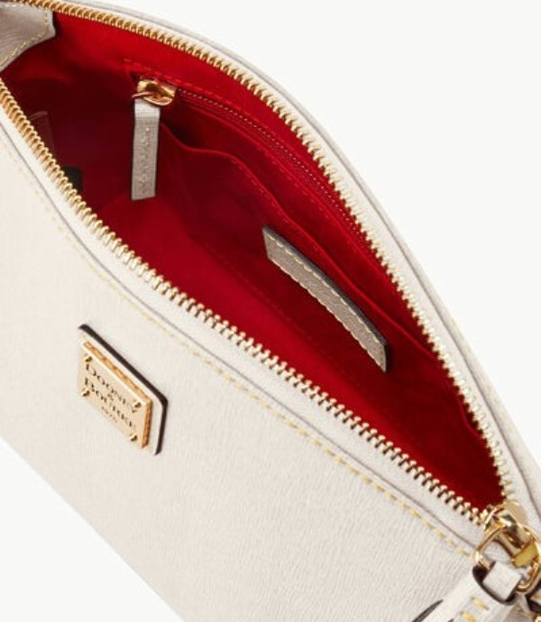 White Dooney And Bourke Saffiano Women's Mini Bag | 24GOUJTQR