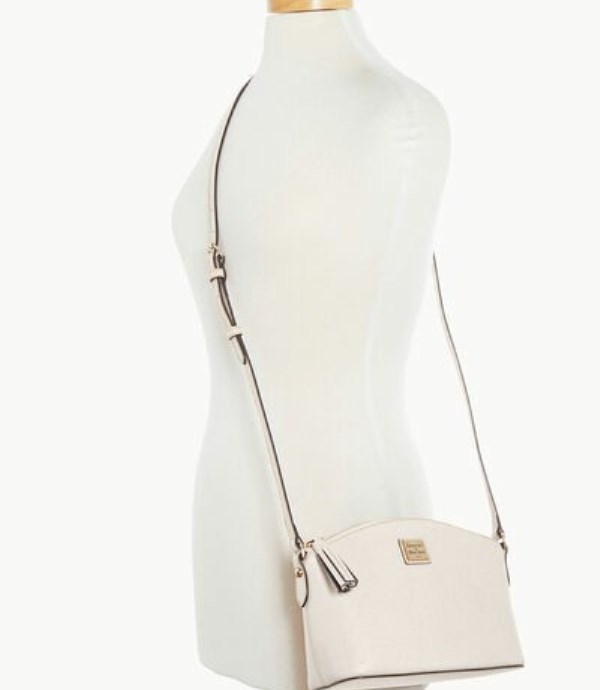 White Dooney And Bourke Saffiano Women's Mini Bag | 24GOUJTQR