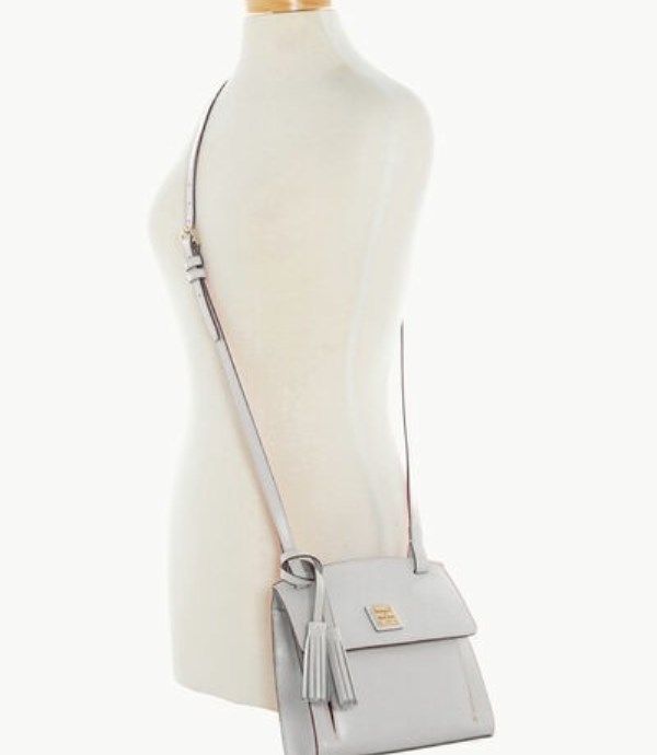 White Dooney And Bourke Saffiano Women's Crossbody Bags | 39RMLUXIV