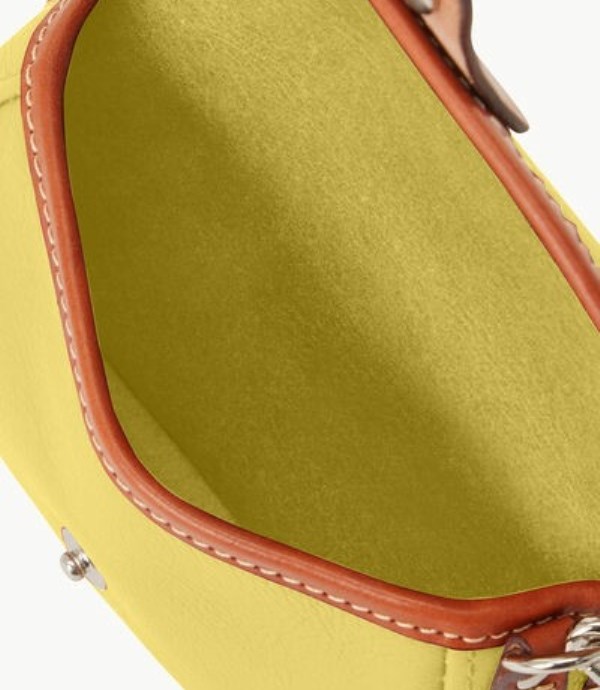 Yellow Dooney And Bourke Oncour Twist Flap Women's Wristlets | 01YLHSXRU