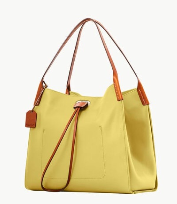 Yellow Dooney And Bourke Oncour Twist Full Up Women's Shoulder Bags | 81SOYJEGD