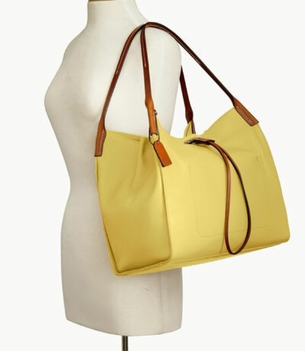 Yellow Dooney And Bourke Oncour Twist Full Up Women's Shoulder Bags | 81SOYJEGD