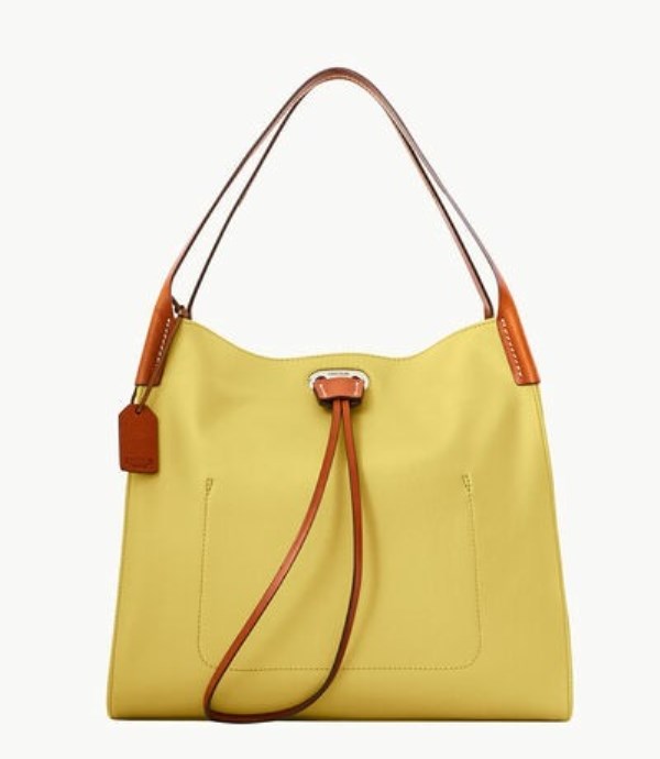 Yellow Dooney And Bourke Oncour Twist Full Up Women\'s Shoulder Bags | 81SOYJEGD