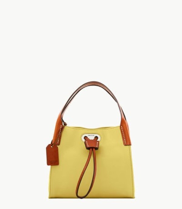 Yellow Dooney And Bourke Oncour Twist Tiny Full Up Women\'s Shoulder Bags | 04FZXHNQG