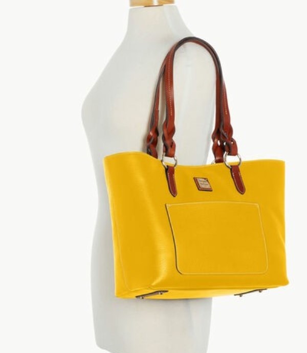 Yellow Dooney And Bourke Pebble Grain Tammy Women's Tote Bags | 74TIJCQYK