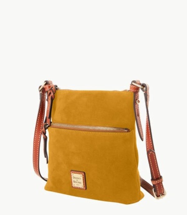 Yellow Dooney And Bourke Suede Letter Carrier Women's Crossbody Bags | 89JMDBOXH