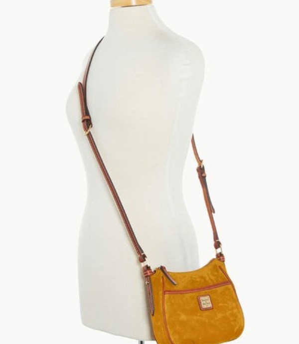 Yellow Dooney And Bourke Suede Mini Margot Women's Crossbody Bags | 95XVNYLSQ